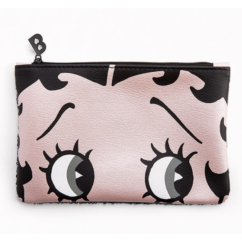 Betty Boop Sequined Cosmetic Bag Clutch Purse - Picture 1 of 12